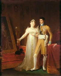 Porträt von Jerome Bonaparte (1784-1860) und seiner Frau Catherine (1783-1835) von Württemberg